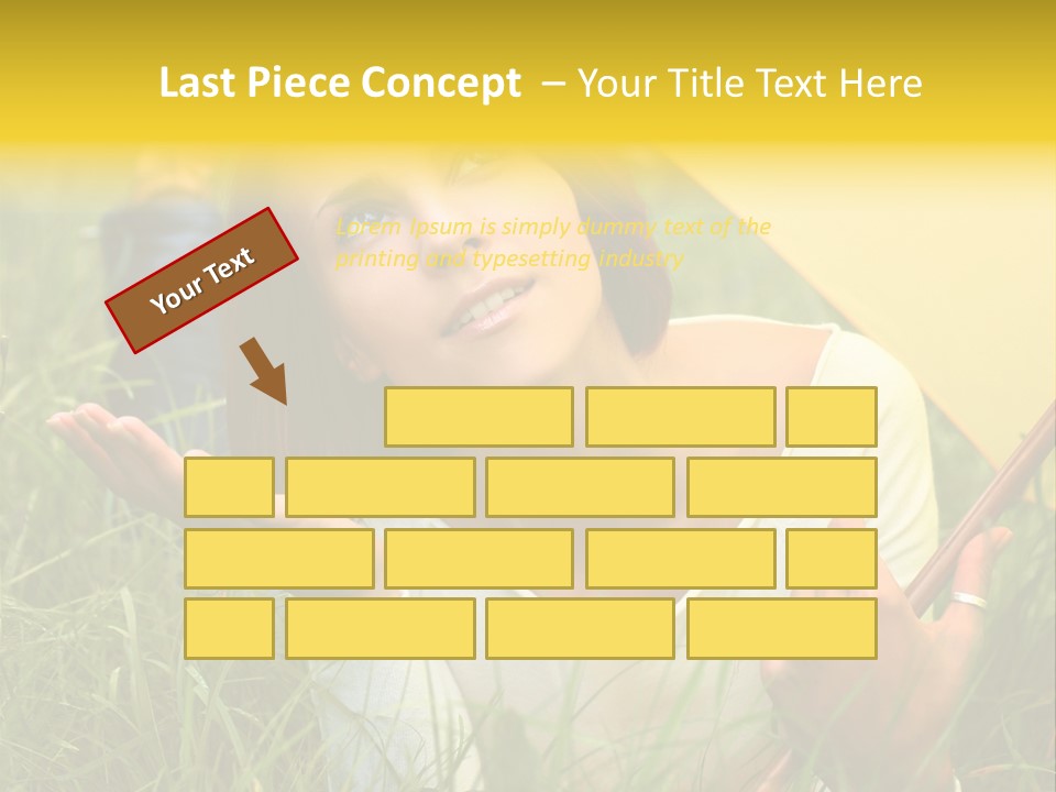 Day Caucasian Beautiful PowerPoint Template