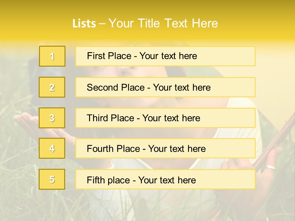 Day Caucasian Beautiful PowerPoint Template