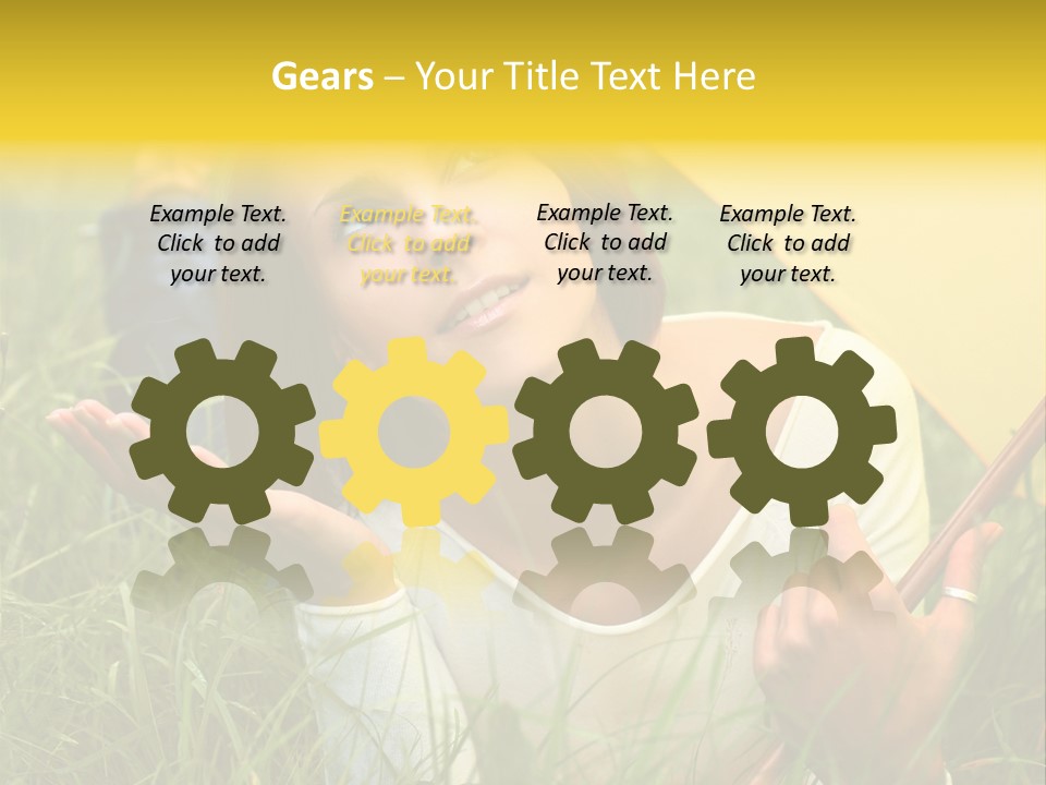 Day Caucasian Beautiful PowerPoint Template