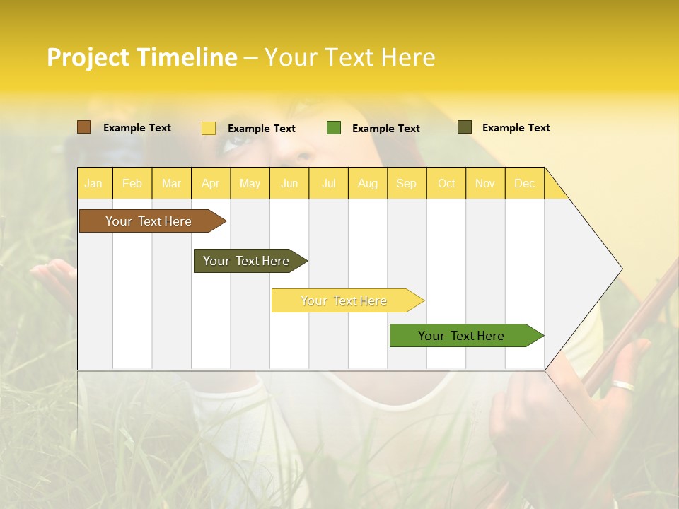 Day Caucasian Beautiful PowerPoint Template