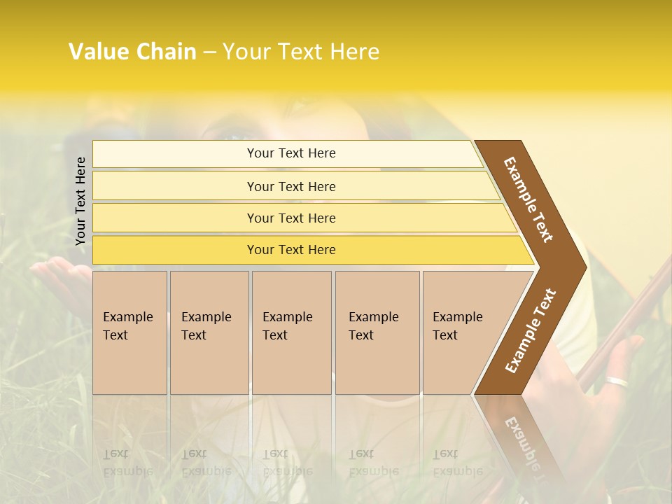 Day Caucasian Beautiful PowerPoint Template