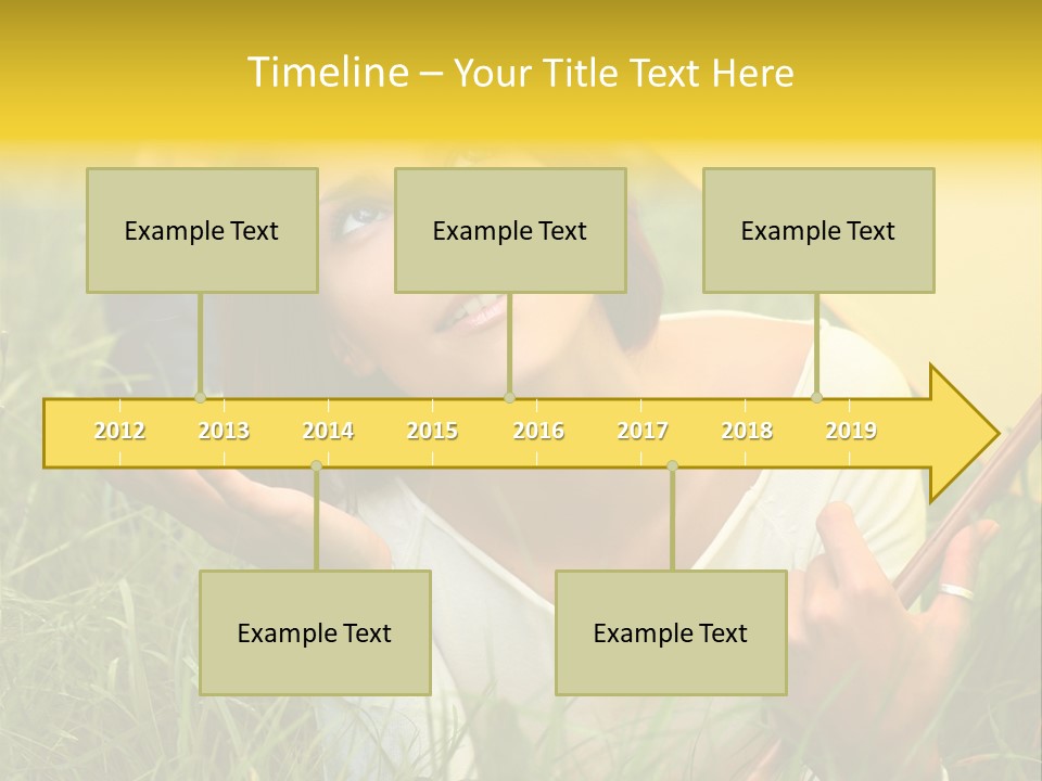 Day Caucasian Beautiful PowerPoint Template