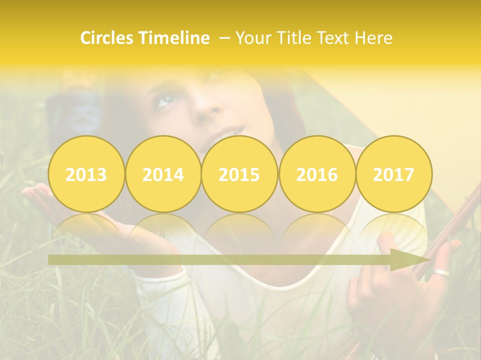 Day Caucasian Beautiful PowerPoint Template