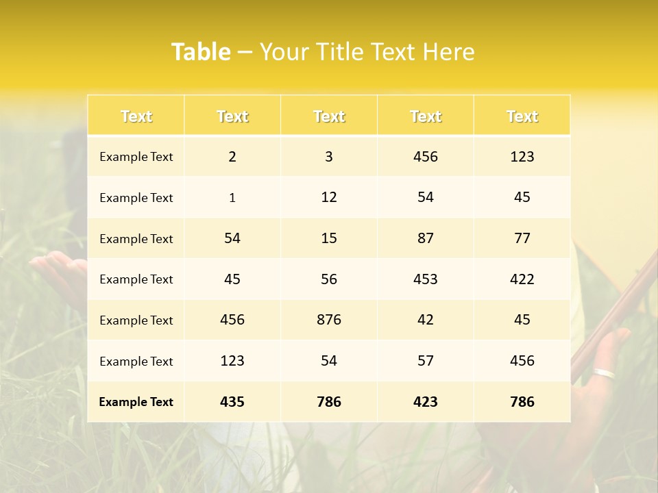 Day Caucasian Beautiful PowerPoint Template
