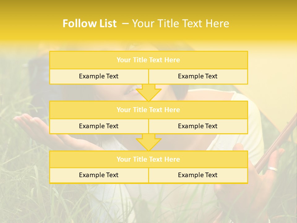 Day Caucasian Beautiful PowerPoint Template