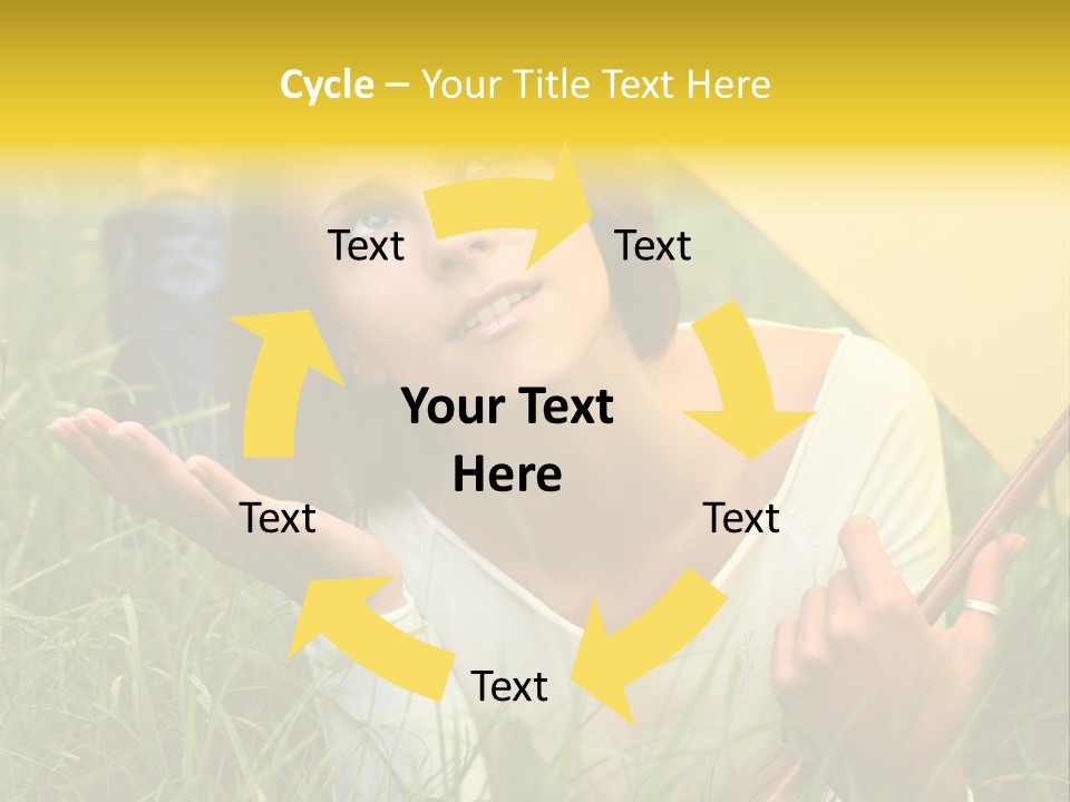Day Caucasian Beautiful PowerPoint Template