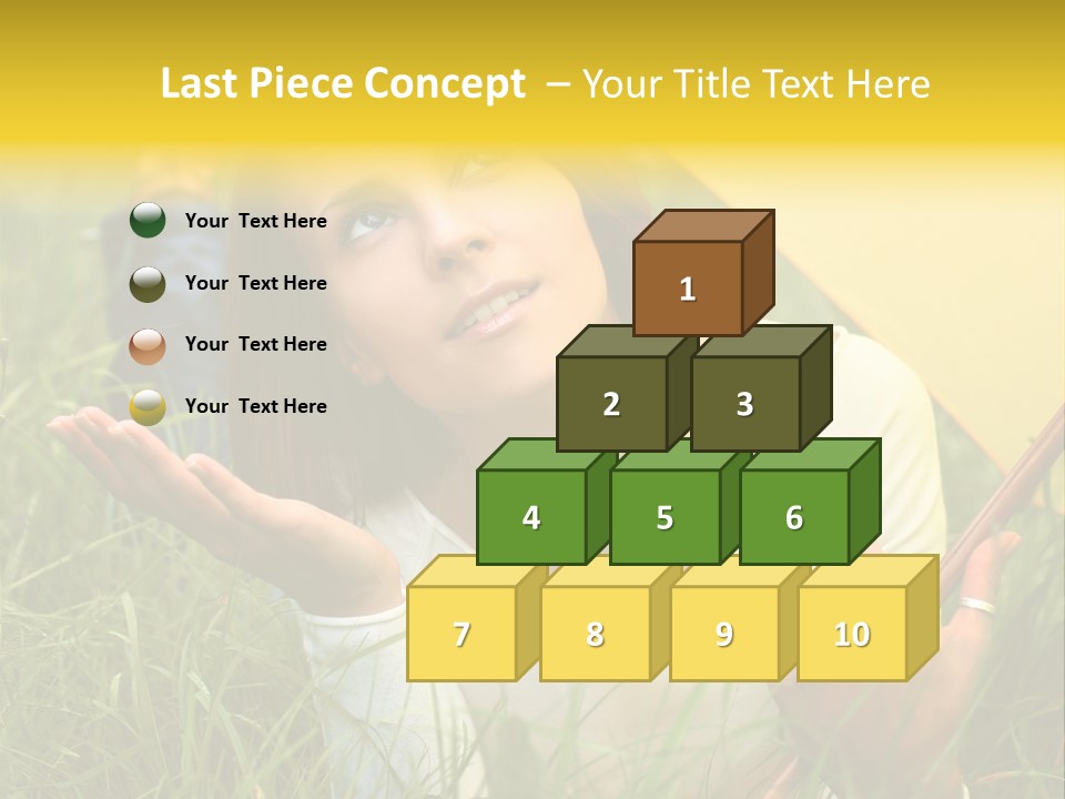 Day Caucasian Beautiful PowerPoint Template