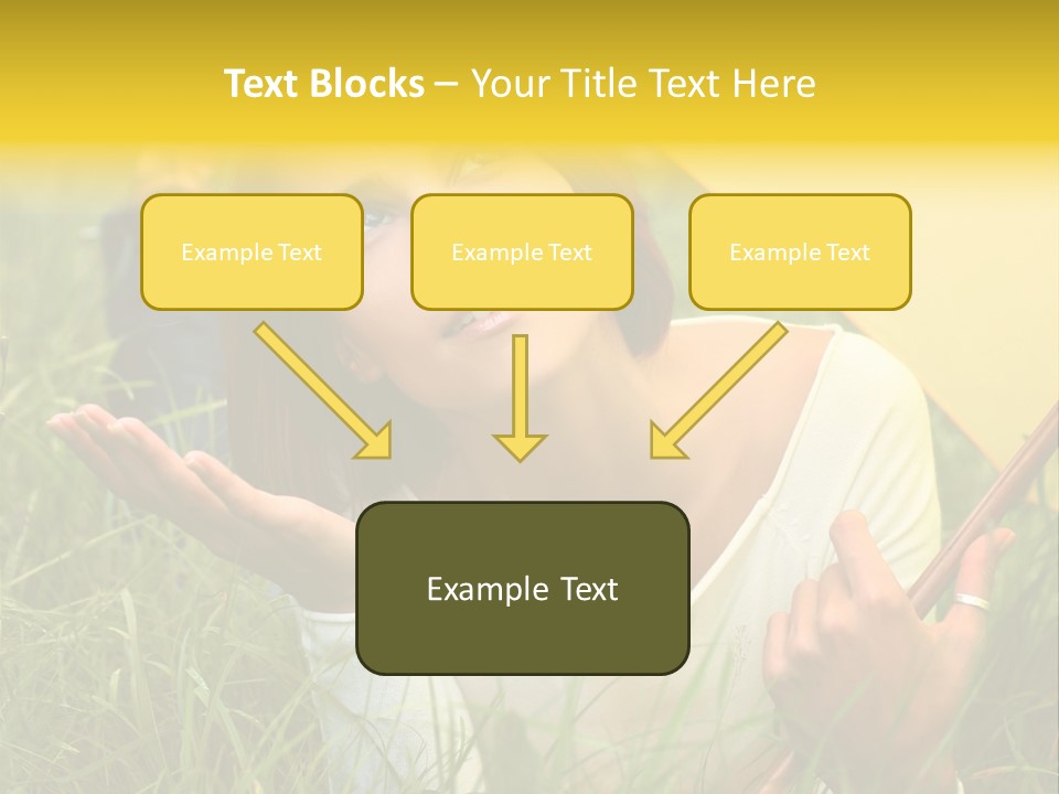 Day Caucasian Beautiful PowerPoint Template