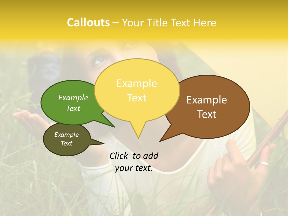 Day Caucasian Beautiful PowerPoint Template