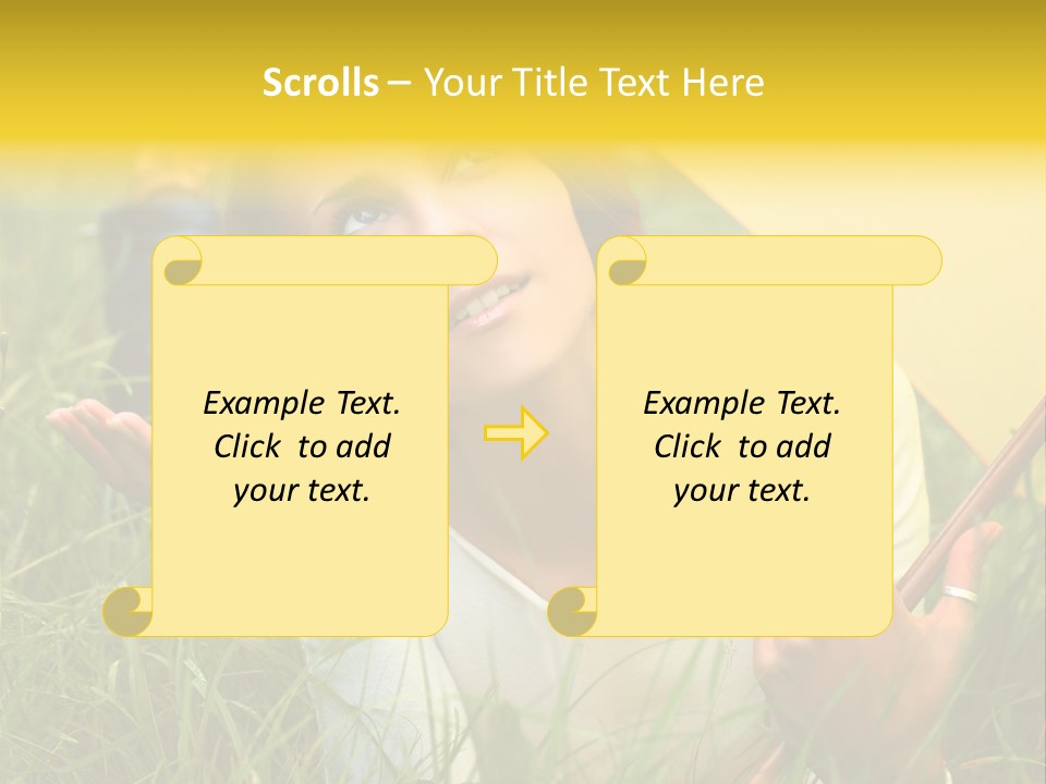 Day Caucasian Beautiful PowerPoint Template