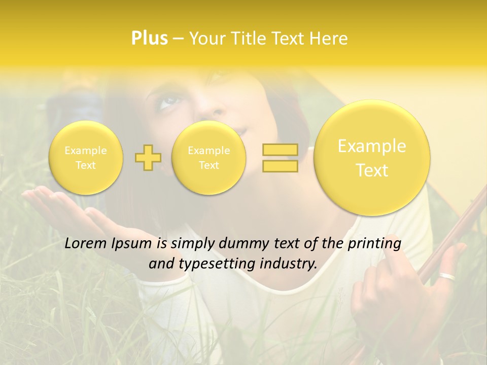 Day Caucasian Beautiful PowerPoint Template