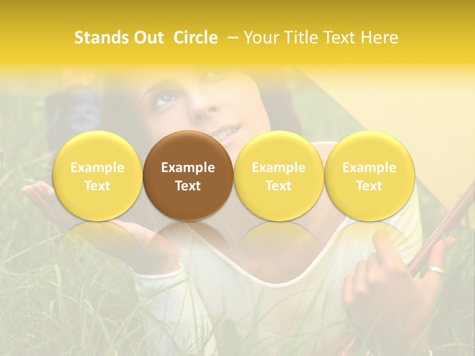 Day Caucasian Beautiful PowerPoint Template