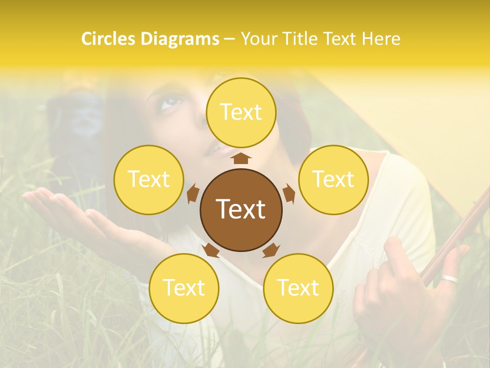 Day Caucasian Beautiful PowerPoint Template