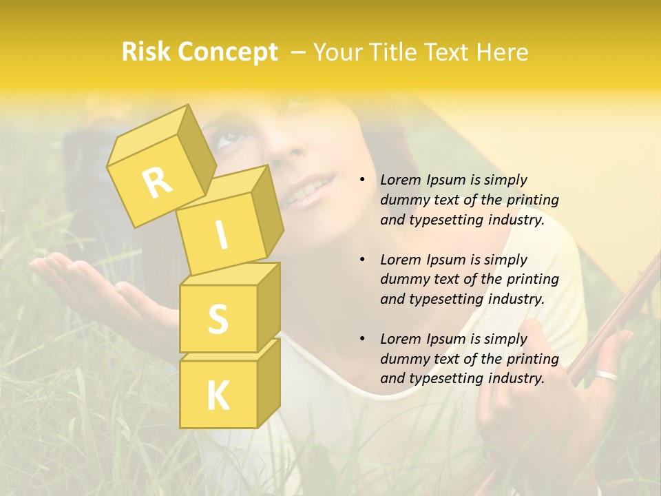 Day Caucasian Beautiful PowerPoint Template