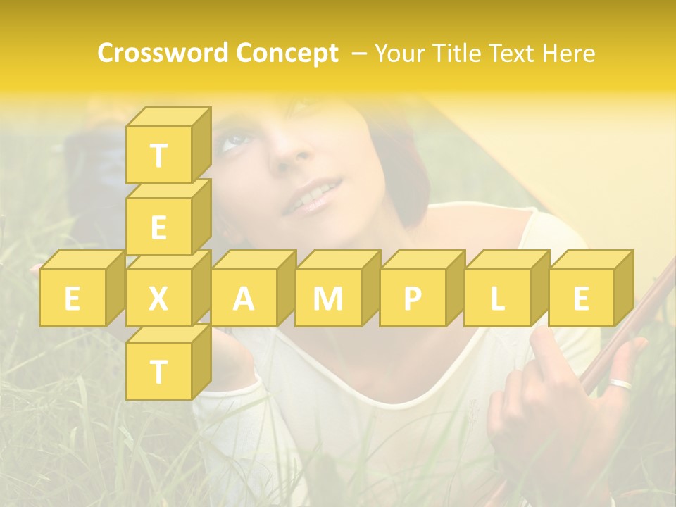 Day Caucasian Beautiful PowerPoint Template