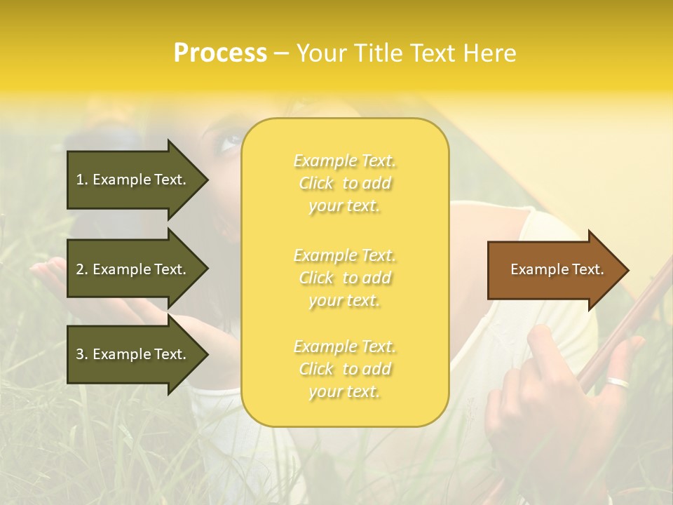 Day Caucasian Beautiful PowerPoint Template