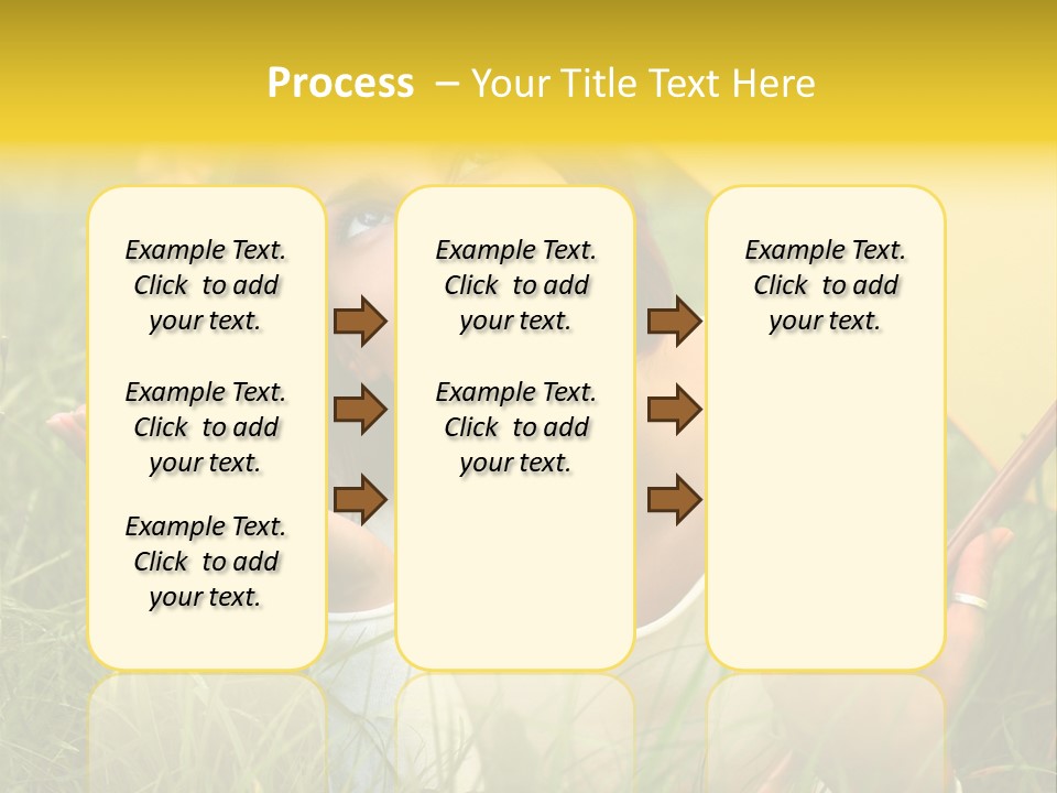 Day Caucasian Beautiful PowerPoint Template
