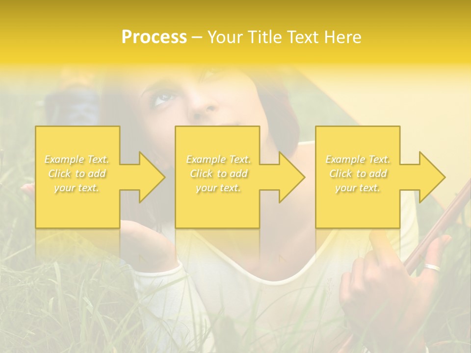 Day Caucasian Beautiful PowerPoint Template