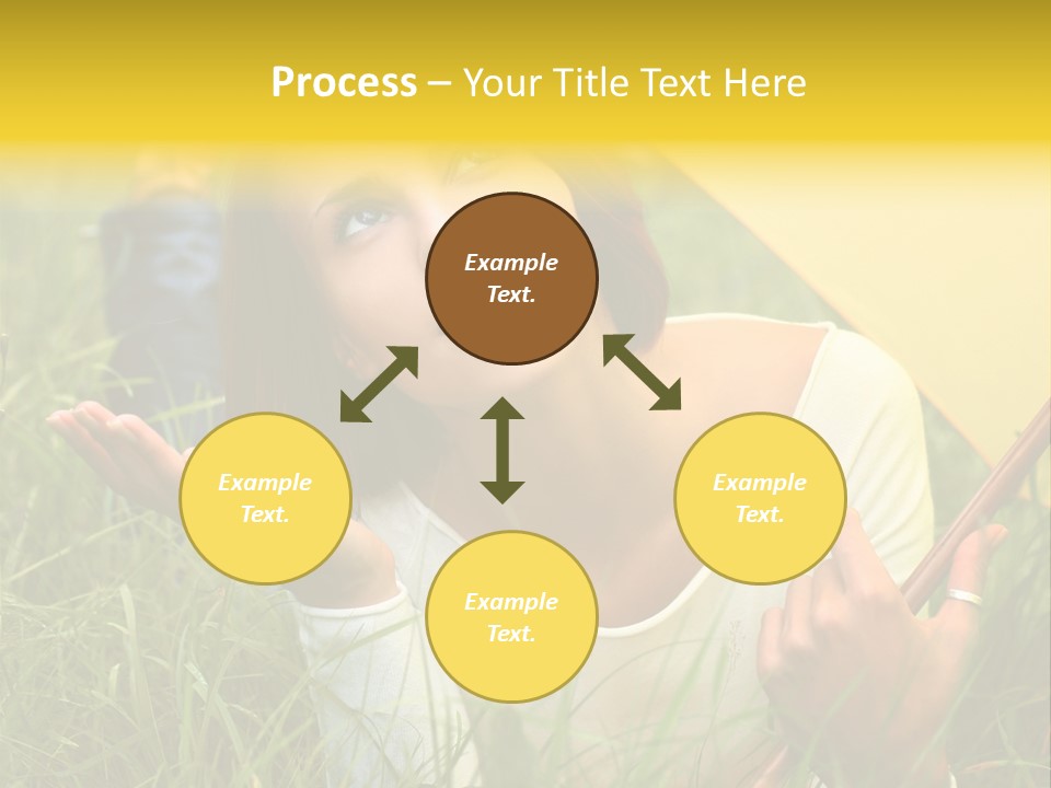 Day Caucasian Beautiful PowerPoint Template