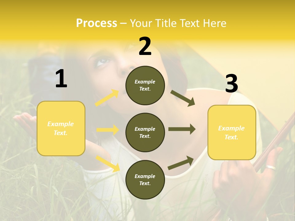 Day Caucasian Beautiful PowerPoint Template