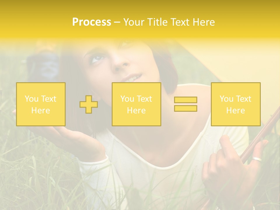 Day Caucasian Beautiful PowerPoint Template