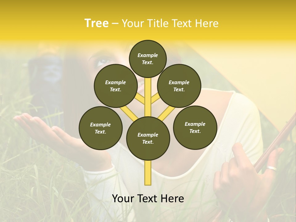 Day Caucasian Beautiful PowerPoint Template