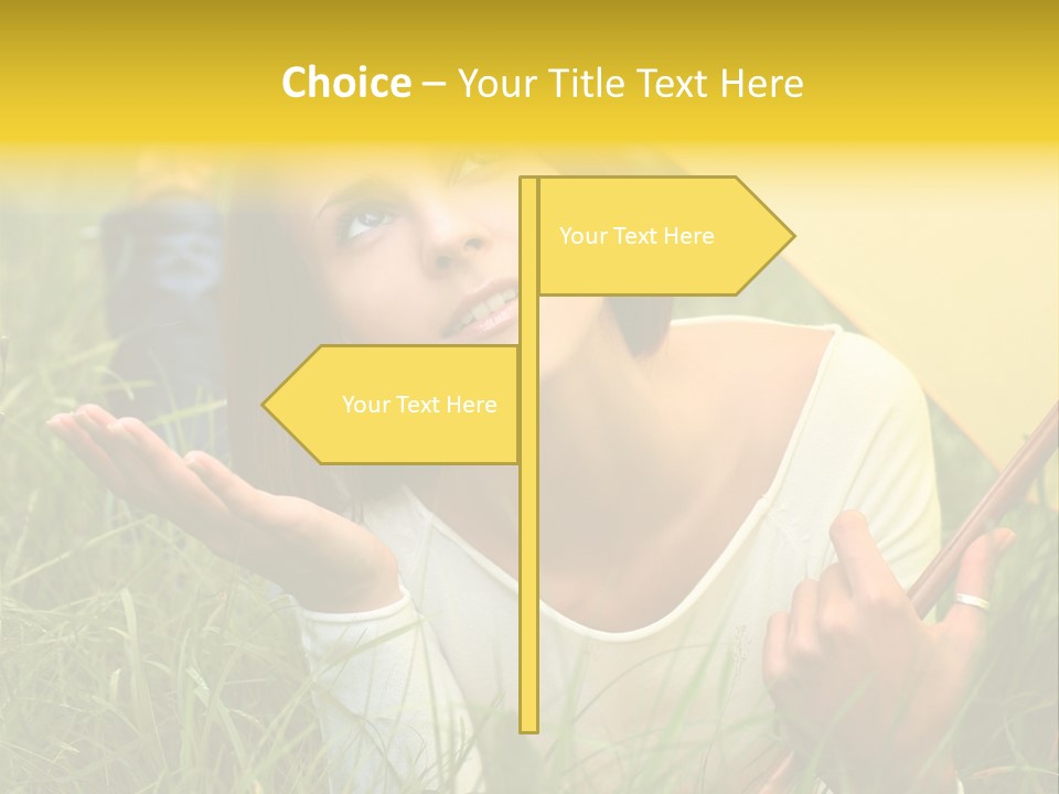 Day Caucasian Beautiful PowerPoint Template