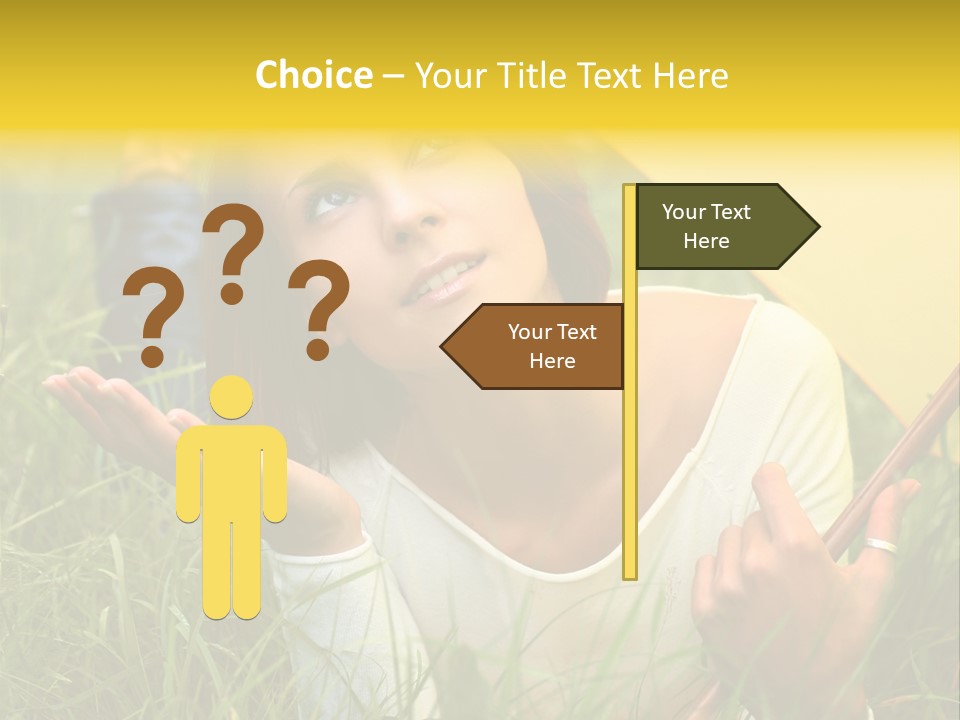 Day Caucasian Beautiful PowerPoint Template