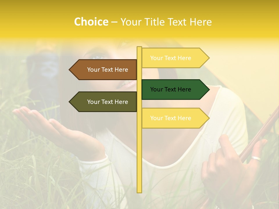 Day Caucasian Beautiful PowerPoint Template