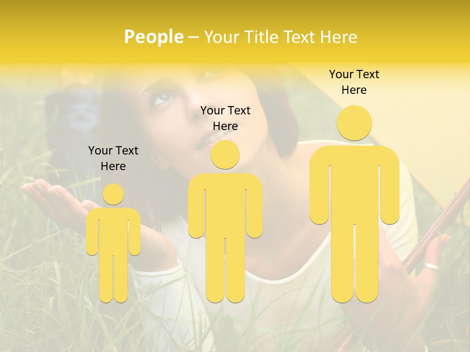 Day Caucasian Beautiful PowerPoint Template