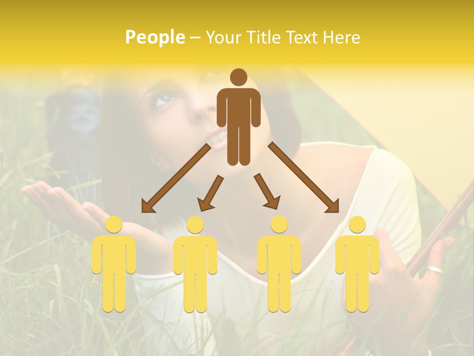 Day Caucasian Beautiful PowerPoint Template