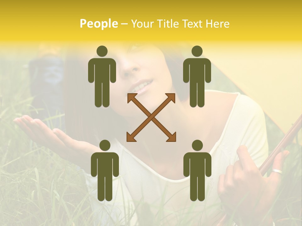 Day Caucasian Beautiful PowerPoint Template