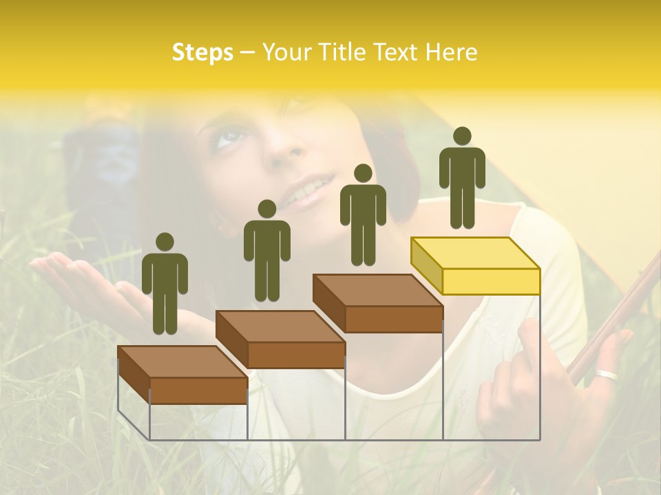 Day Caucasian Beautiful PowerPoint Template