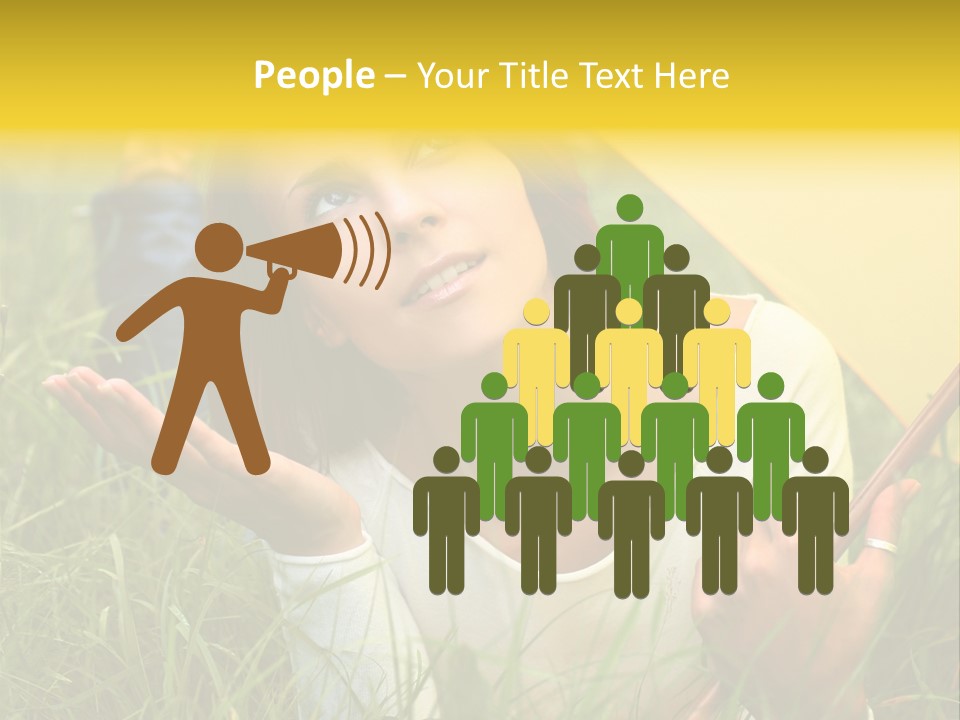 Day Caucasian Beautiful PowerPoint Template