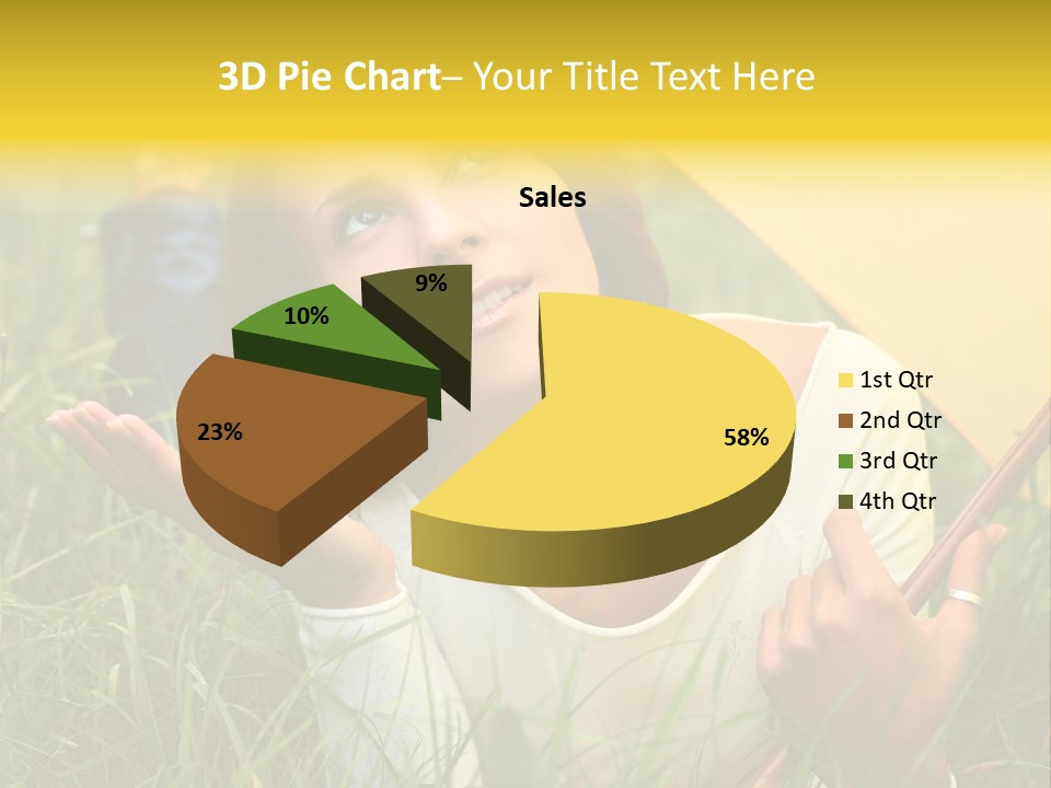 Day Caucasian Beautiful PowerPoint Template