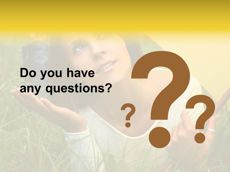 Day Caucasian Beautiful PowerPoint Template