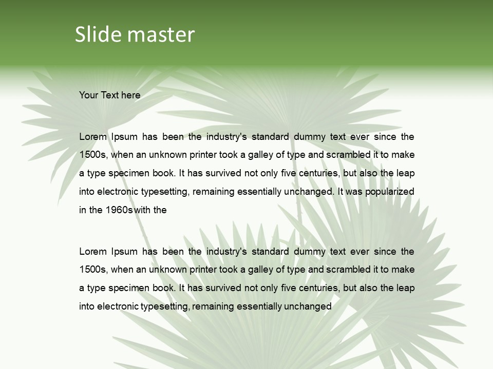 Garden Nature Botany PowerPoint Template