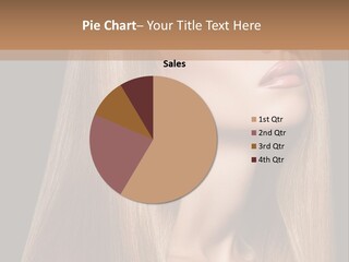Straight Haircare Cosmetic PowerPoint Template