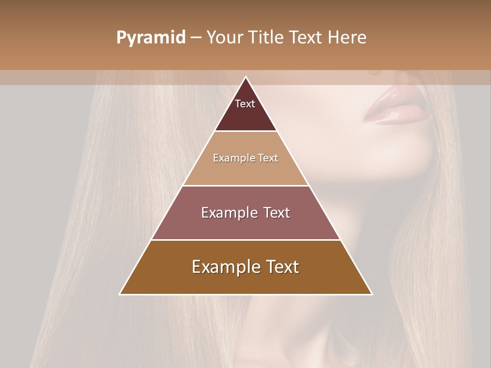 Straight Haircare Cosmetic PowerPoint Template