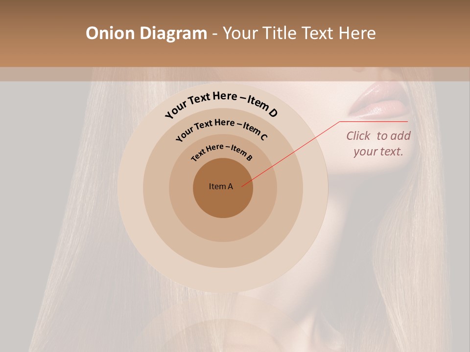 Straight Haircare Cosmetic PowerPoint Template