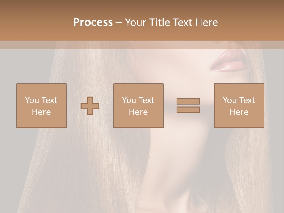 Straight Haircare Cosmetic PowerPoint Template
