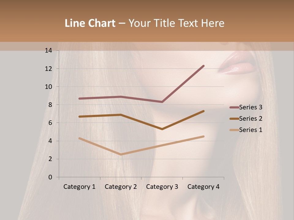 Straight Haircare Cosmetic PowerPoint Template
