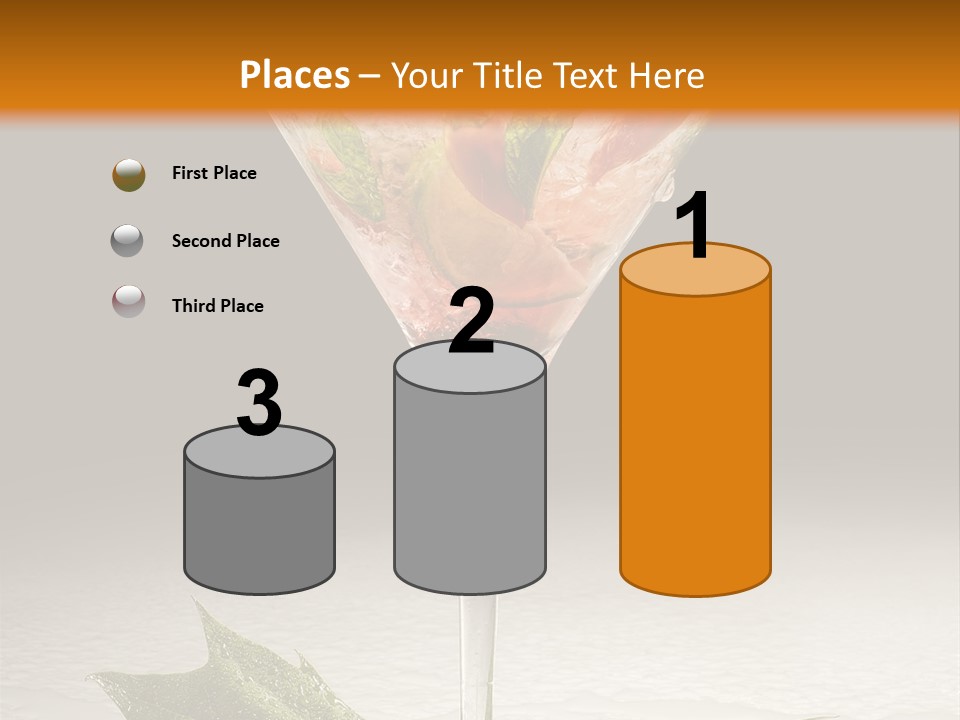 Cold Object Alcohol PowerPoint Template