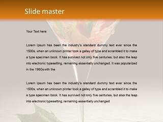 Cold Object Alcohol PowerPoint Template