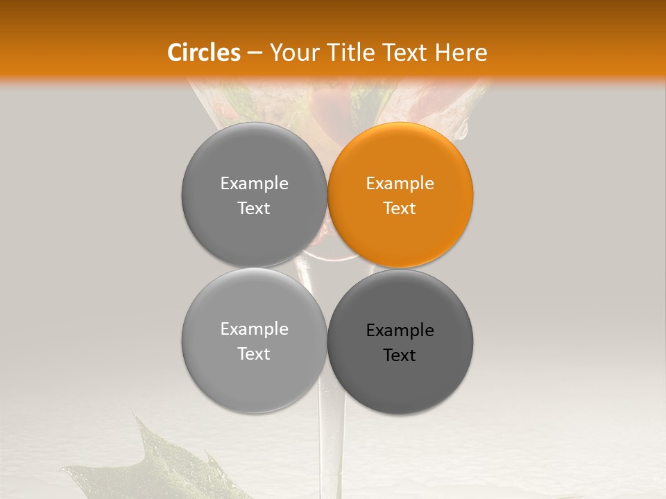Cold Object Alcohol PowerPoint Template