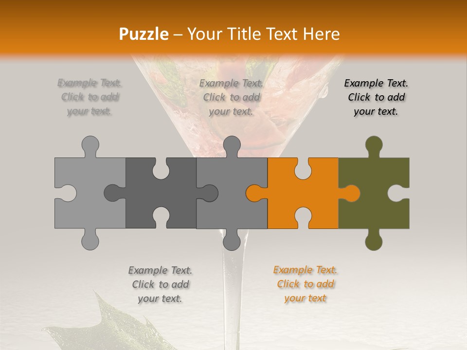 Cold Object Alcohol PowerPoint Template