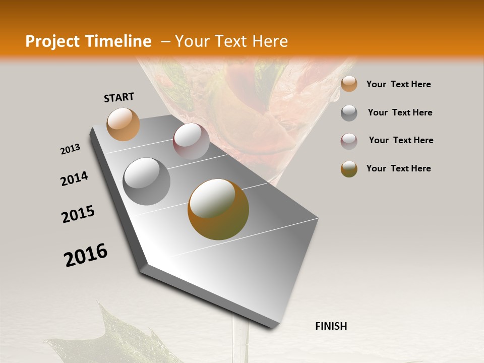 Cold Object Alcohol PowerPoint Template