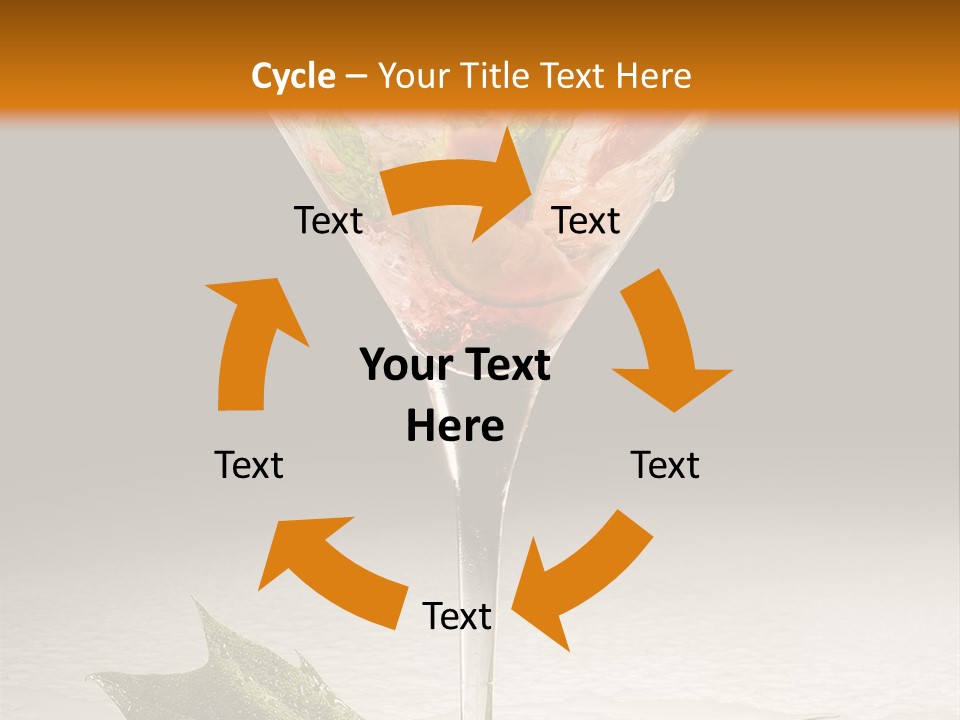 Cold Object Alcohol PowerPoint Template