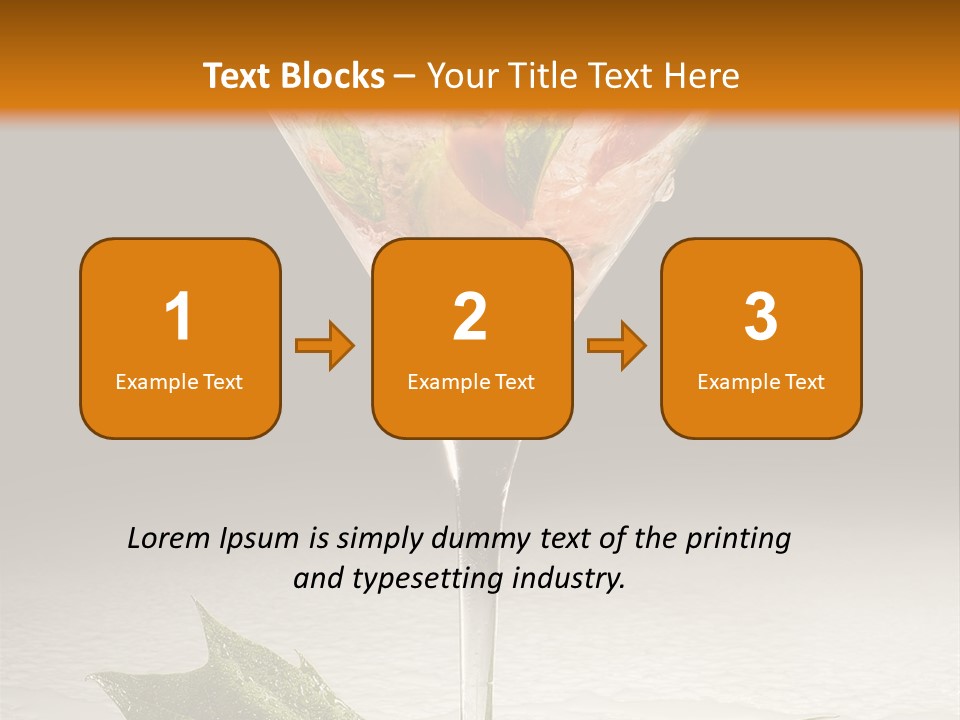Cold Object Alcohol PowerPoint Template