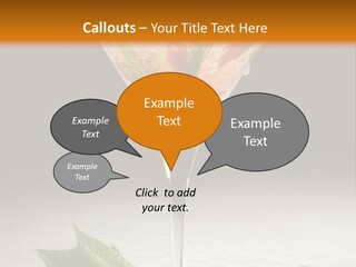 Cold Object Alcohol PowerPoint Template